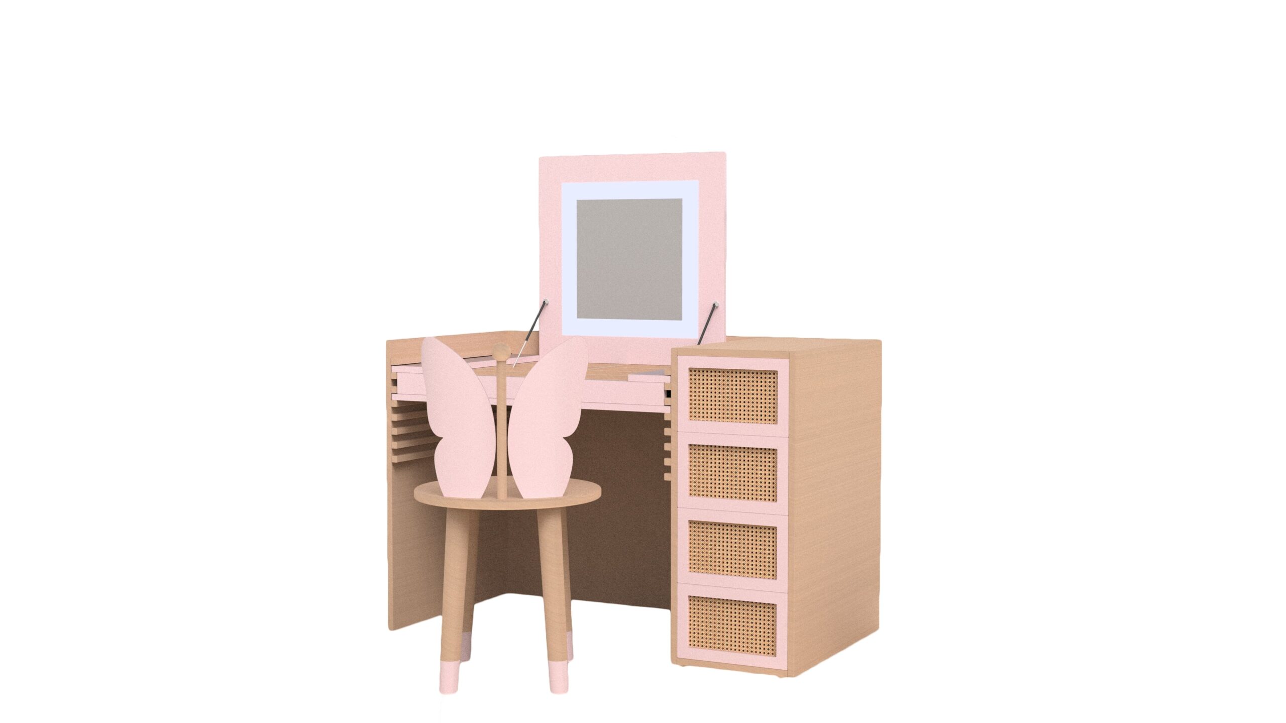 Dreamy Dresser Makyaj ve Çalışma Masası