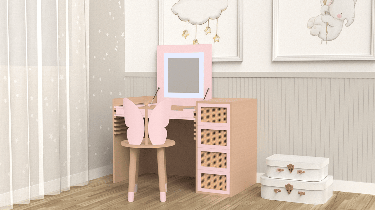 Dreamy Dresser Makyaj ve Çalışma Masası